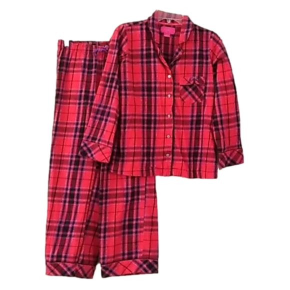 VICTORIA'S Secret Tartan Plaid Pajama Set 2 piece - Picture 1 of 8